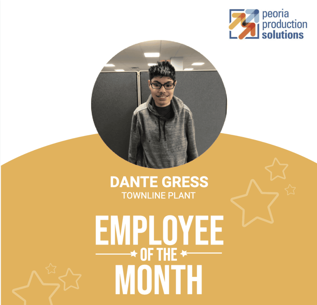 Dante Gress is an employee of the month